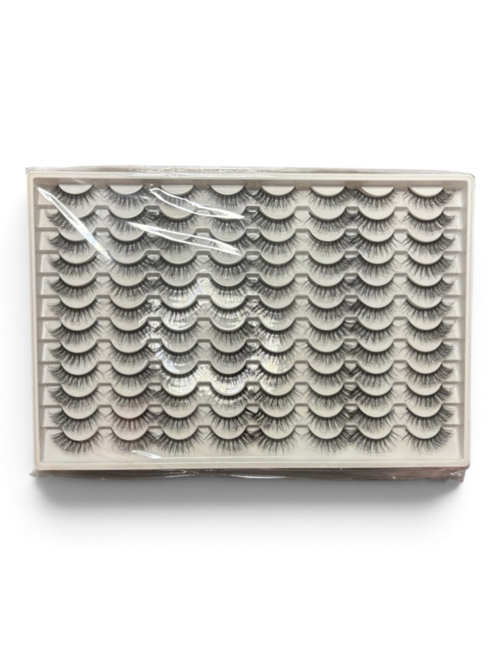 False Eyelashes Set Black wispy cat eye 48 lashes